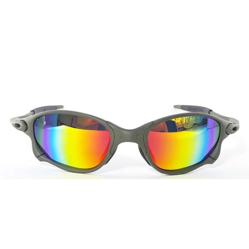Óculos De Lente Transparente Olho De Gato Cor Arco íris Para