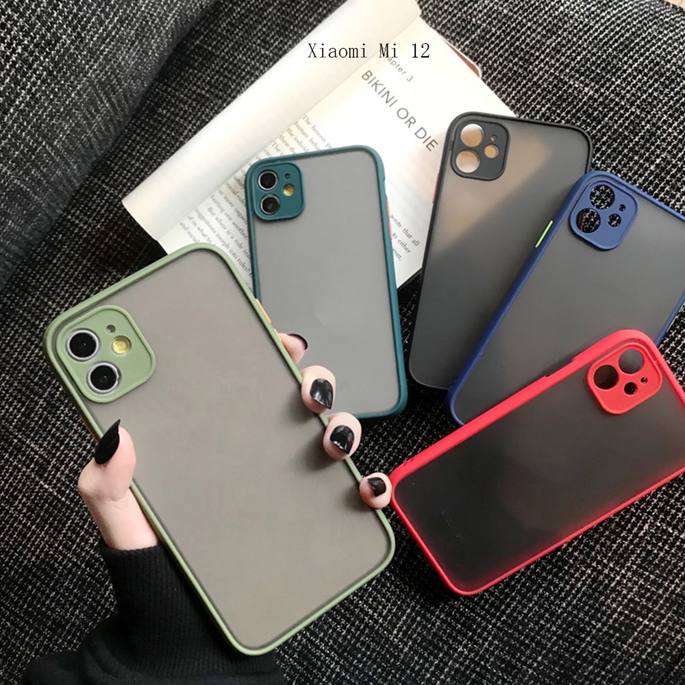 XINYEXIN Cover per Xiaomi 12T / Xiaomi 12T Pro, Custodia con Protezione Fotocamera [360° Magnetica Anello Supporto] Hard PC y TPU Silicone Antiurto Custodie - Verde