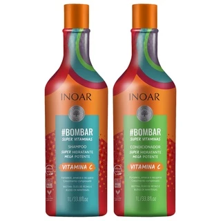 KIT INOAR BOMBAR SHAMPOO 1L+CONDICIONADOR 1L