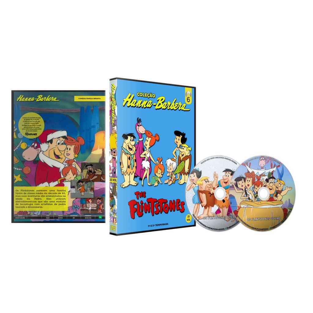 Dvd Os Flintstones Série Completa + Filmes + Extras Dublado | Shopee Brasil