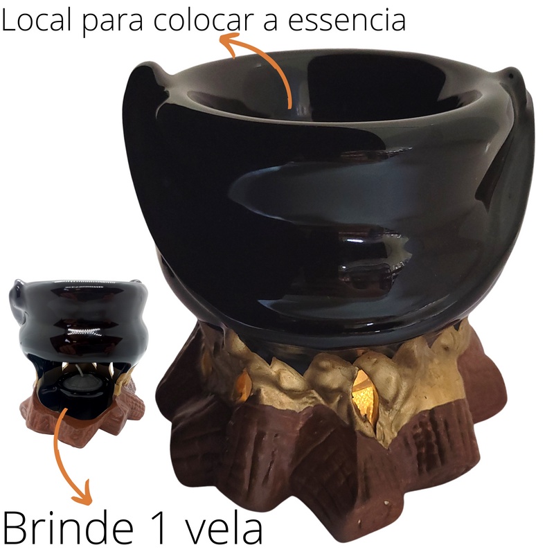 difusor de oleo essenciais caldeirao da bruxa decorativo