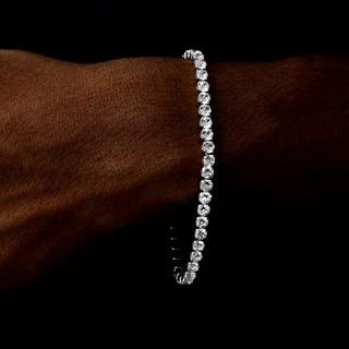 Pulseira Riviera Ice com pedras cúbicas cravejadas