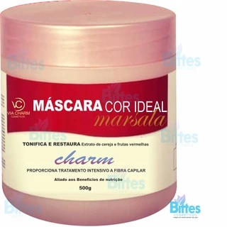 Máscara Capilar Marsala Via Charm Cosméticos Tratamento Intensivo