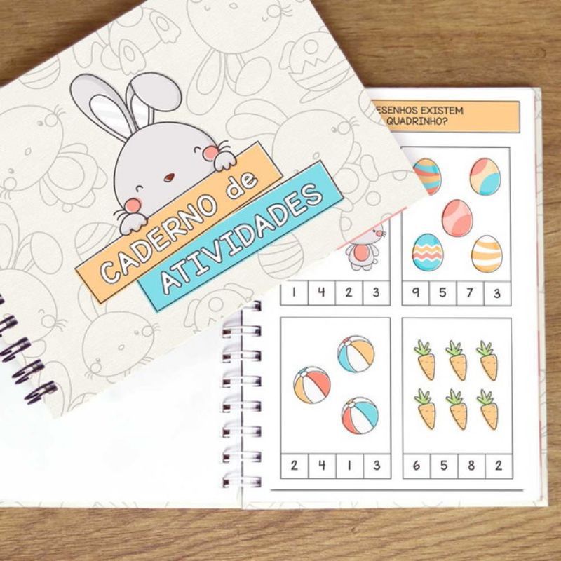Caderno de Atividades da Páscoa, Caderno de atividades,Páscoa, Caderno