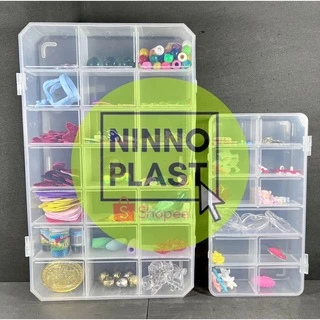 Kit. 1 Caixa 21 Divisões + 1 Caixa 11 Divisões Transparente