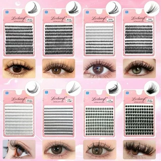 Lvcheryl D Curl Eyelash Extension 10D/20D/30D/40D Cílios Individuais De 9-16mm Misturar Com Cola Natural Diária Falsos