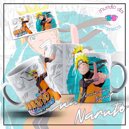 Caneca Naruto Shippuden Personalize com seu Nome