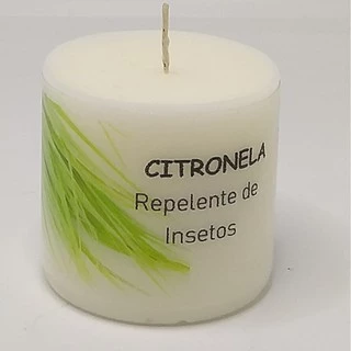 Vela Aromática De Cera De Soja Citronela Repelente Artesanal