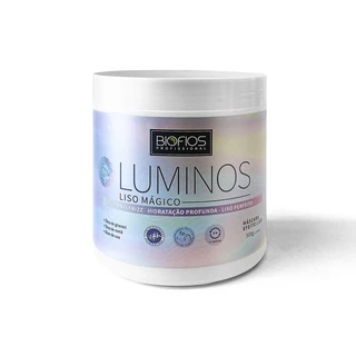 Máscara Capilar Luminos Liso Mágico - Redução de Volume AntiFrizz 500g - Biofios Profissional