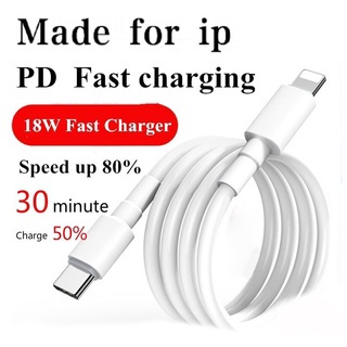 [Cabo De Carga Rápida PD 18W 3A Tipo C Para iP Dois Cabos De Dados TypeC Xiaomi