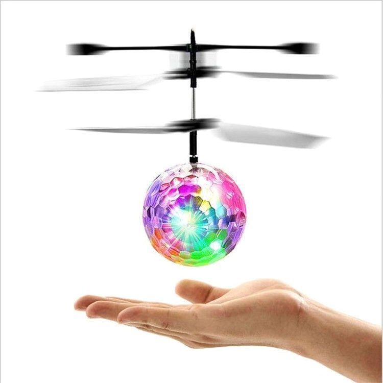 Brinquedos de bola de orbe voador, girador de bumerangue de orbe de  flutuação de rotação de 360 °, brinquedo de bola voadora de luz LED mágica,  bola de drone giratória segura (Vermelho) 