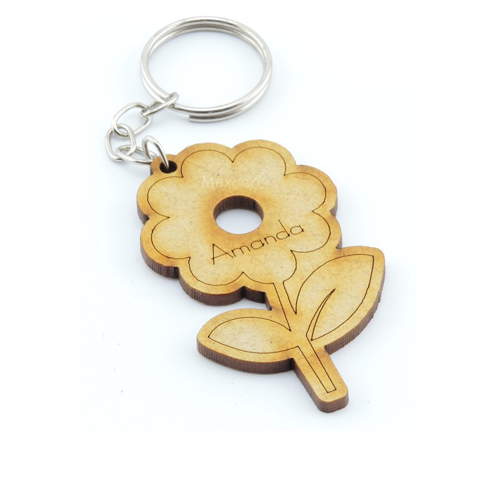 Chaveiros Personalizado Lembrancinha Mdf Infantil - Flor