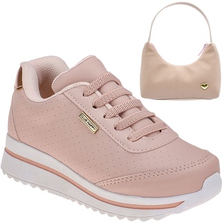 Tênis Infantil Feminino Com Bolsinha
