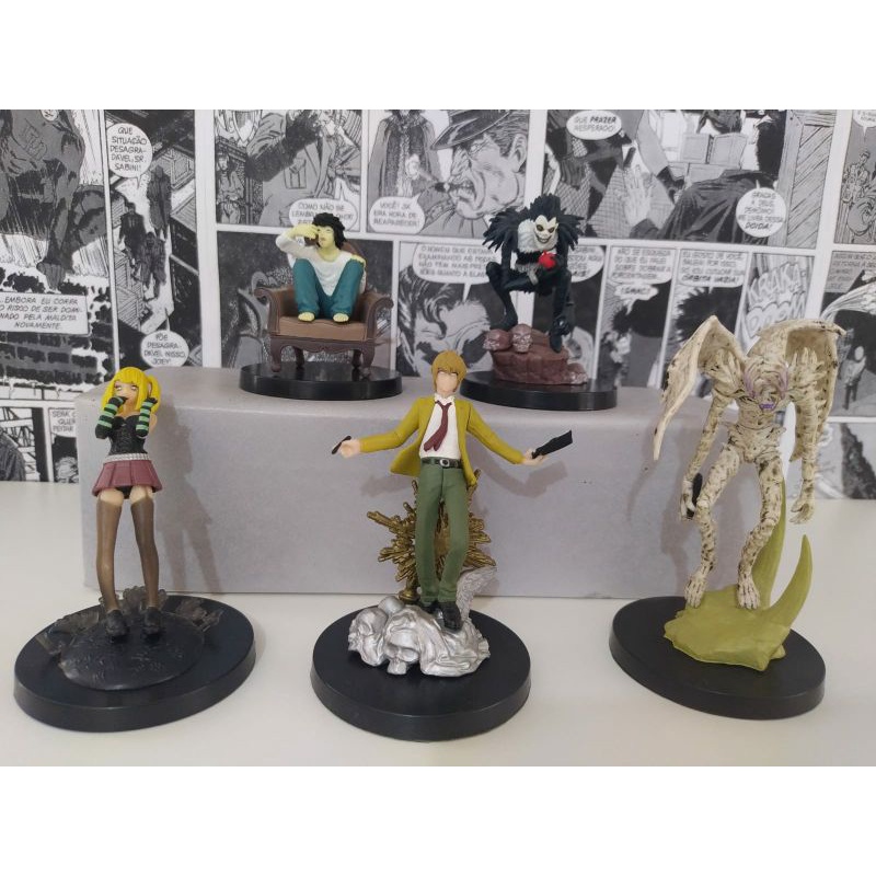 Pack com 5 Mini Estátuas Kira, L, Ryuk e Rem: Death Note Anime Mangá -  Toyshow Tudo de Marvel DC Netflix Geek Funko Pop Colecionáveis
