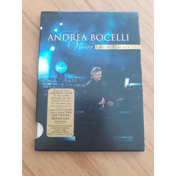 DVD Andrea Bocelli Vivery Live in Toscany original e novo