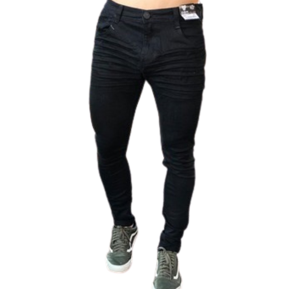 Calça Preta Masculina S/Rasgo - Degrant Jeans