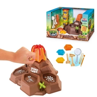 Dino Land Club Massa Vulcão Massa de Modelar Infantil Usual