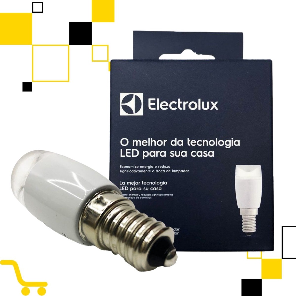 Lâmpada Geladeira Fogão Electrolux Brastemp Original E-14 1,4 W 127V ...
