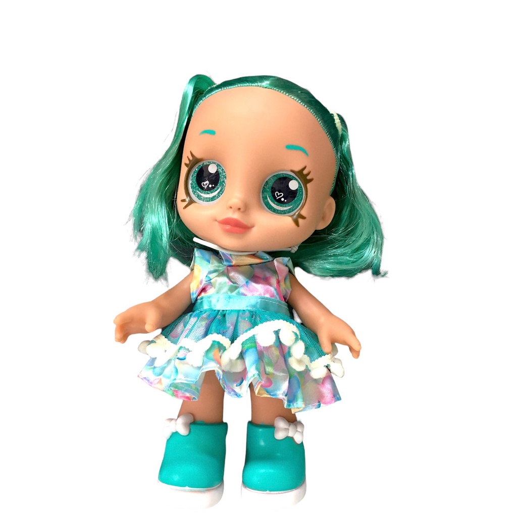 Boneca Rainbow Girls - Cabelo Colorido Verde Mint De Vinil