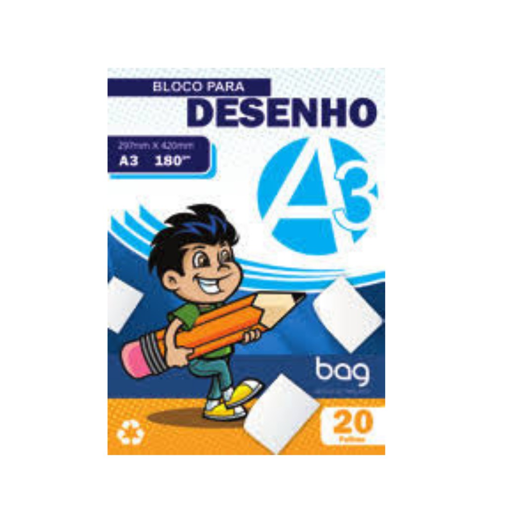 Bloco De Desenho Tamanho A3 Bag 180g Shopee Brasil 1858