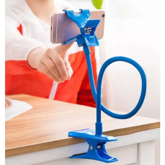 Suporte Universal Para Celular Articulado E Flexivel AZUL | Shopee Brasil