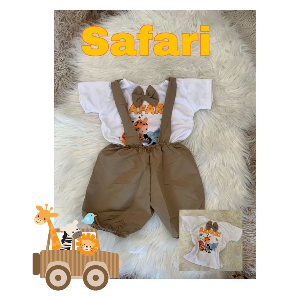 Roupa safari hot sale 1 aninho