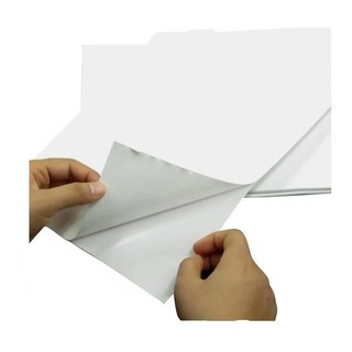 50 Folhas Vinil Adesivo A4 Branco Matte Fosco Jato de Tinta