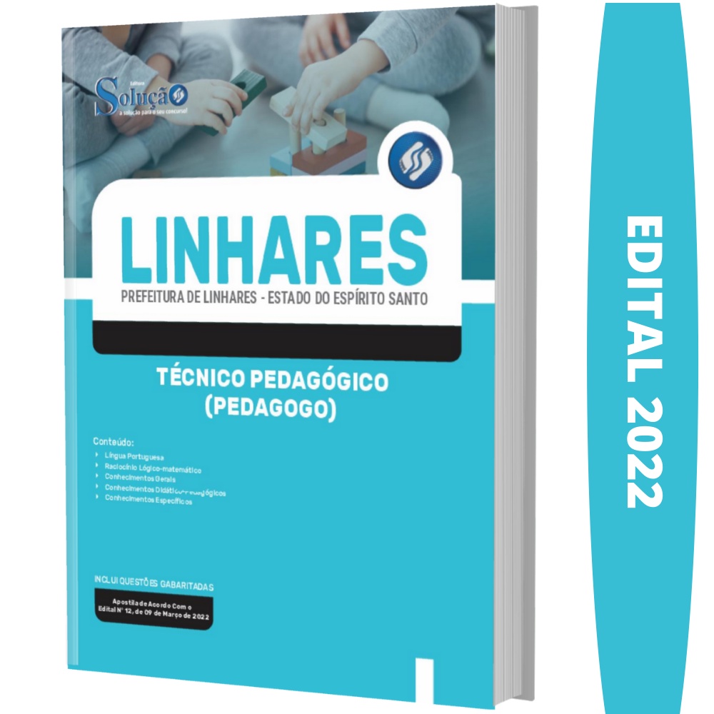 Apostila Linhares ES - Técnico Pedagógico (Pedagogo) | Shopee Brasil