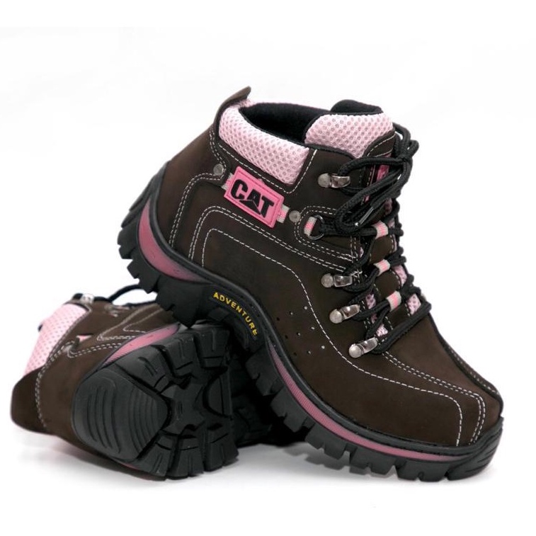 Bota Caterpillar feminina preto detalhe pink lançamento 2023 - envio  imediato super promoção GARANTA JA - Escorrega o Preço