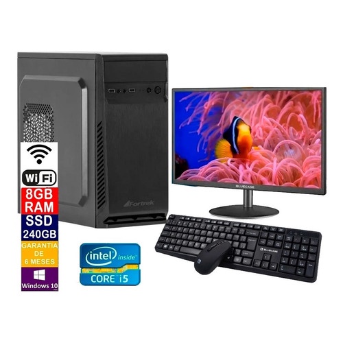 Kit Pc Computador Home Escritório Completo I5 8gb Ssd 240gb | Shopee Brasil