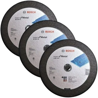 Discos de Corte 300mm p/ Metal Bosch Kit com 3 Expert for Metal 12"