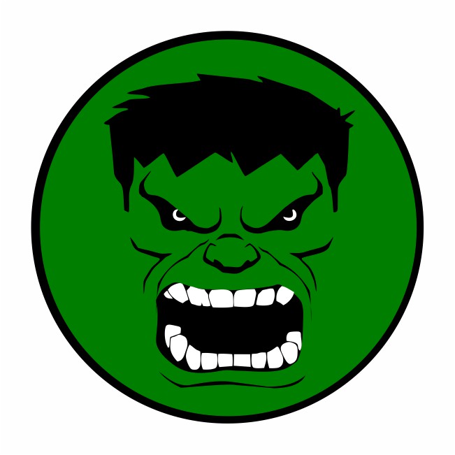 Adesivo Para Carro Hulk 10cm Redondo Acessórios Automotivo Fácil Aplicação Geek Super Heróis
