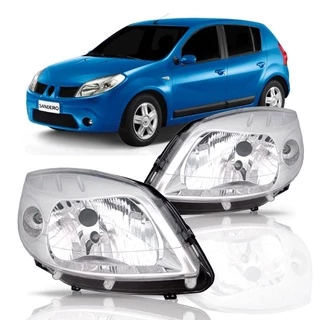 Farol Sandero 2007 2008 2009 2010 Cromado