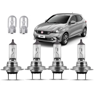 Lâmpadas Argo 2017 2018 2019 2020 2021 Halógenas Farol Alto E Baixo