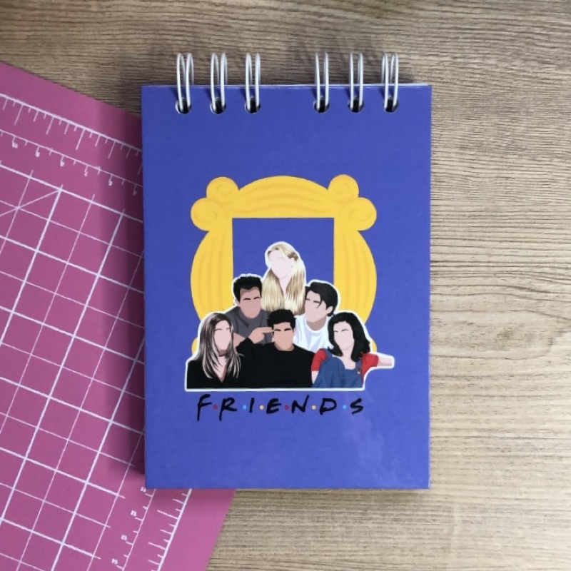 Bloquinho capa dura Friends / sem pauta - A6