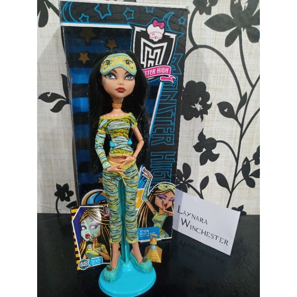 Monster High-Monster High: Mãe da Cleo em boneca+Pack da Clawdeen na caixa