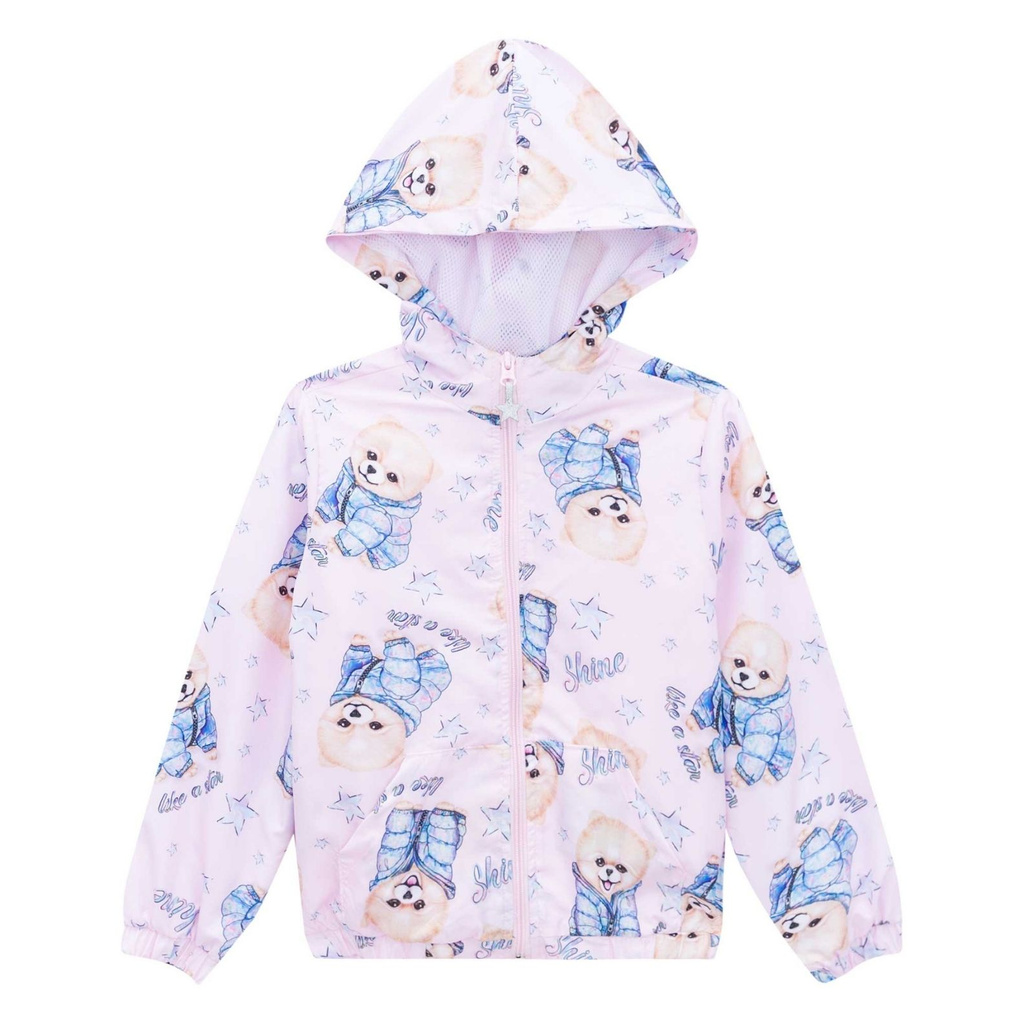 Jaqueta Corta Vento Rosa Infantil Menina Kukiê | Shopee Brasil