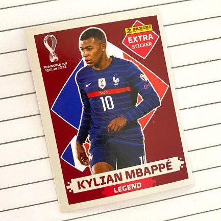 Figurinha Extra Bordô Kylian Mbappé - Copa Do Mundo 2022