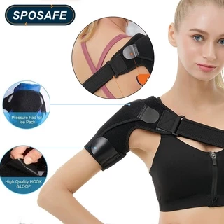 SPOSAFE 1 PCS Correia De Compressão Ajustável Para Aliviar A Dor No Ombro , Suporte De O Voleibol De Basquetebol Levantar Peso Atadura Respirável