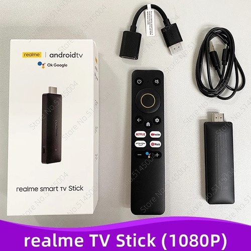 Novo Realme Google Tv Stick 2k 1080p Android Tv 11 Com Google Assistente e Chromecast Integrado