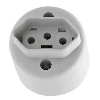 Tomada Externa Redonda Cinza 20A - Ilumi