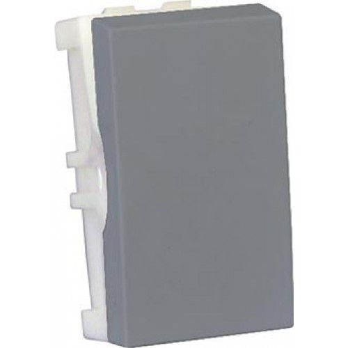 Modulo Interruptor Simples - Recta Prata Satin Fosco - Brs12492-3pr