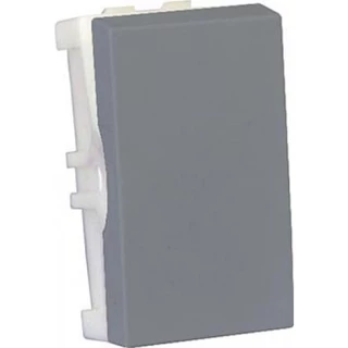 Modulo Interruptor Simples - Recta Prata Satin Fosco - Brs12492-3pr