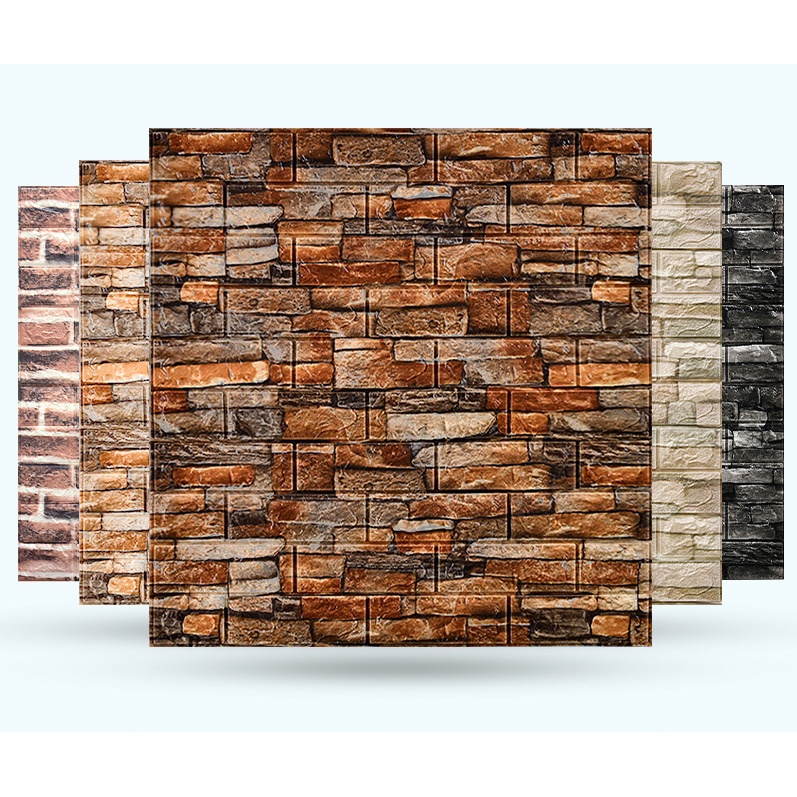 Papel De Parede Adesivo 3D DIY Decoração Quarto Impermeável Casa