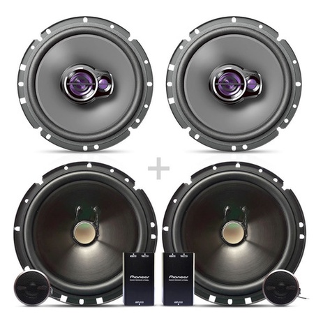 Kit Duas Vias Pioneer 6 Polegadas + Falantes De 6 Pioneer | Shopee Brasil
