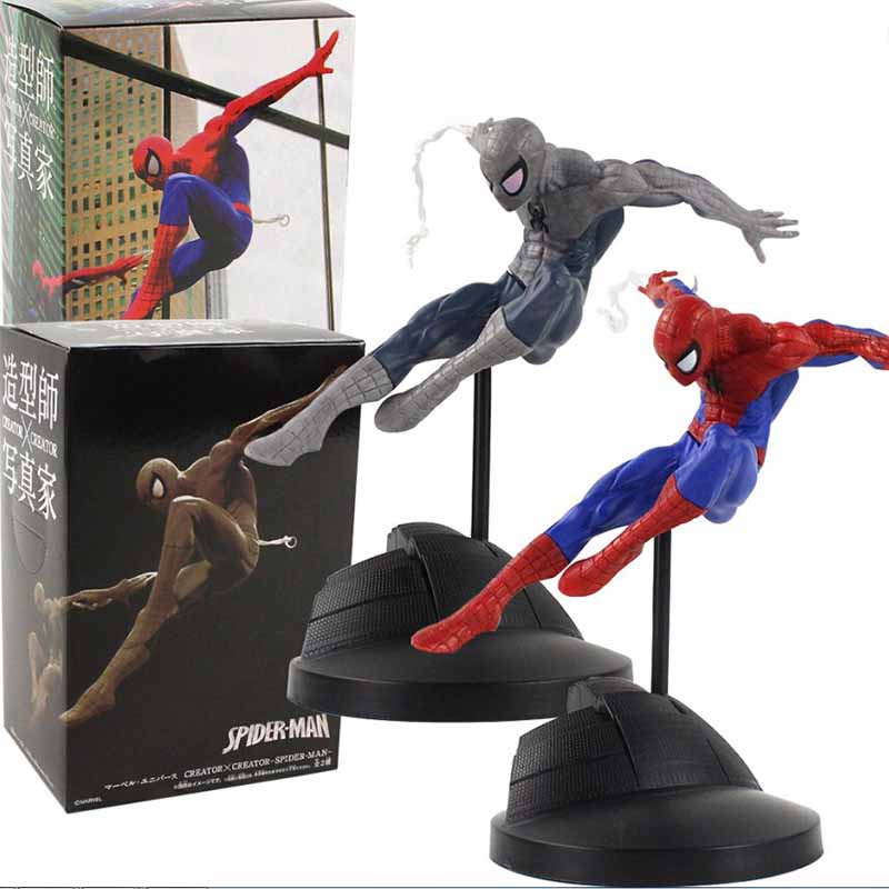 19 cm Criador X The Amazing Spiderman Homem Aranha Criador Pvc Action Figure  Collectible Modelo Toy