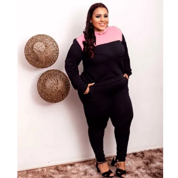 Conjunto agasalho hot sale feminino plus size