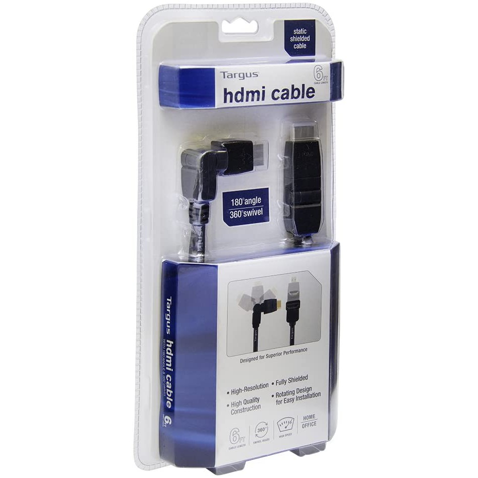 Cabo HDMI com rotação 360 e inclinação de 180 - Targus | Shopee Brasil