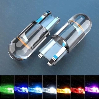 10 Pcs W5W 194 T10 LED Vidro Habitação Cob Lâmpada Do Carro 6000K Branco Verde Azul Vermelho Placa De Licença Da Cunha Luz Cúpula