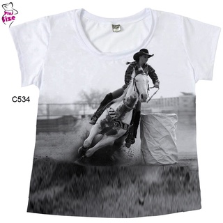Camiseta Feminina Prova Tambor country C534